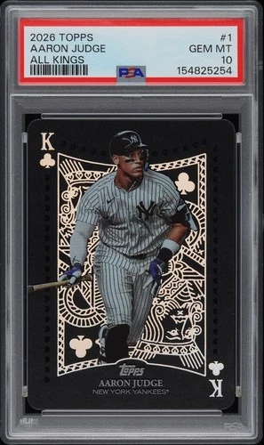 2026 Topps Aaron Judge "All Kings" #1 *RARE LOW POP* Case Hit PSA 10 GEM MINT