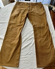 Dickies Mens 38x32 Brown Canvas Carpenter Pants Relaxed Fit Pockets Hammer Loop