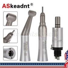 Dental Slow Low Speed Handpiece Straight Contra Angle Air Motor 4Hole FX