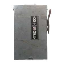 GE TGN3322R General Duty Safety Switch 60 Amp Non-fusible 3 Pole 240VAC / 250VDC