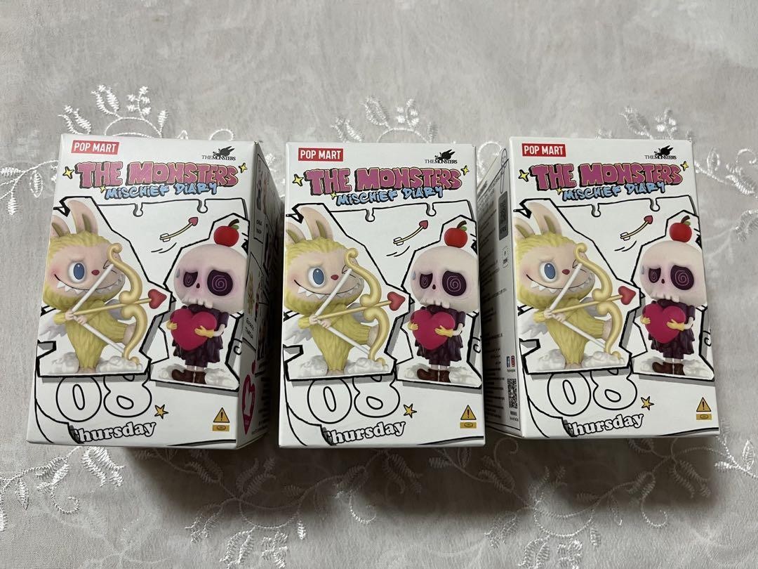 LABUBU TYCOCO THE MONSTERS ポップマート ダイアリー LABUBU TYCOCO THE MONSTERS Pop Mart Diary Set of 3 Mischief