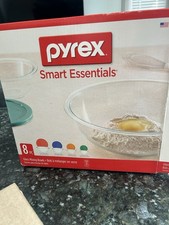 Pyrex Smart Essentials 8-Pc Glass Mixing Bowl...