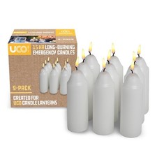 15-Hour White Candles For Uco Candle Lanterns, Long-burning Candles Fo