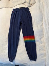 Aviator Nation sweatpants rainbow navy size Small, worn once