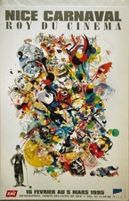 AFFICHE   POSTER    CARNAVAL  NICE 1995