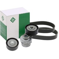 INA Keilrippenriemen 7PK1076 4PK903 + Rollen Satz FüR Fiat Ducato 2.3D Multijet