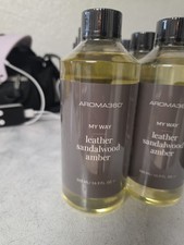 AROMA360 My Way Diffuser Oil- Leather, Sandalwood, Amber- 500 ML 16.9 Fl Oz NEW
