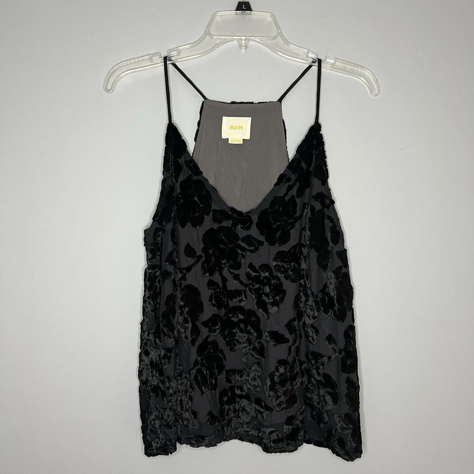 Blusa Anthropologie Maeve Veludo Aplique Burnout Fada Grunge Caprichosa Gótica Tamanho 4 - Imagem 3 de 4