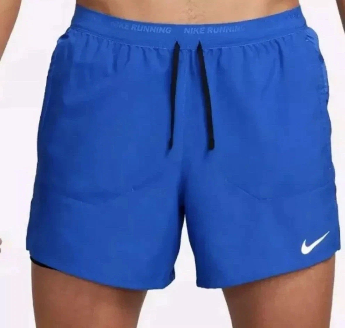 Nike Mens Size XXL Stride Lined Dri-FIT 5" Running Shorts Blue FN2992-480 NWT