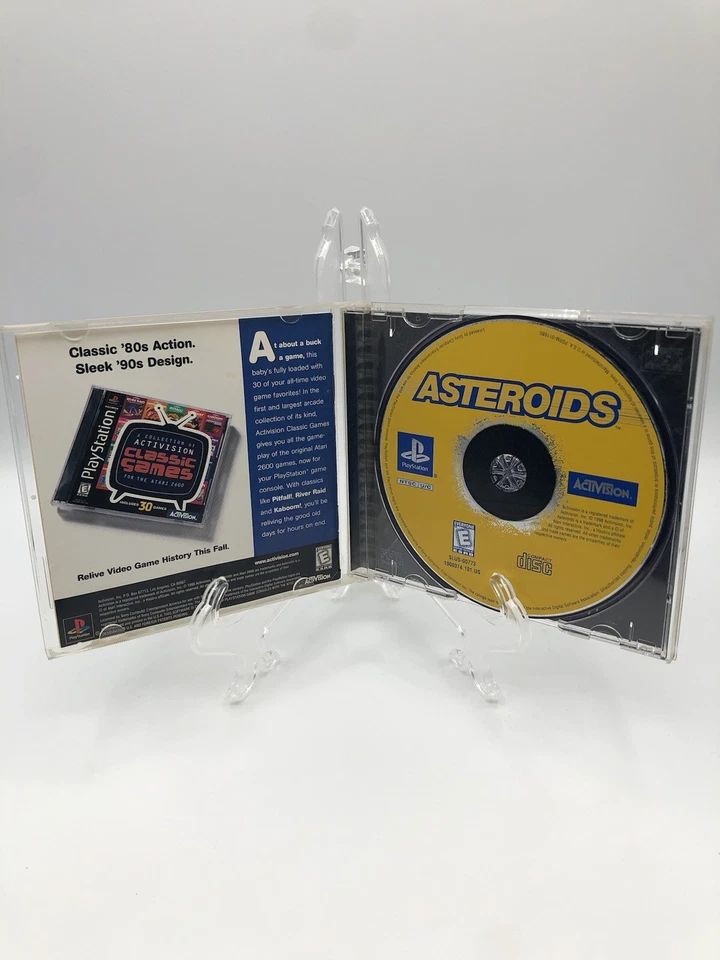 Asteroids (Sony PlayStation 1, 1998) PS1 CIB Complete w/ Manual Reg Card Tested - Image 2 of 4