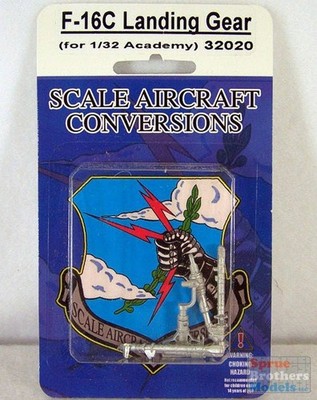 SAC32020 1:32 Scale Aircraft Conversions - F-16C Falcon Landing Gear (ACA kit)