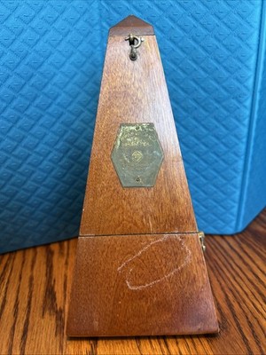 Metronome Seth Thomas De Maelzel Wood Tempo Keeper No. 309 Vintage 1940's WORKS