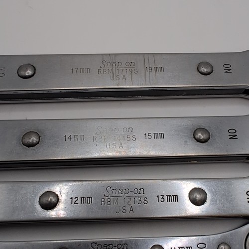 Snap-on Tools USA 6pt 5pc Metric Ratcheting Box Wrench See Size Info Below RBM - Foto 3 di 8