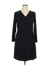 Nine West Women Black Casual Dress 0X Plus