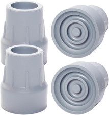 Crutch Tips, 4 Pack 1 Inch Heavy Duty Rubber Crutch Tips Replacement Rubber Cane