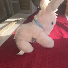 Vintage Eden Toys Pink Donkey Plush Musical Wind-Up Stuffed Animal 7 Haiti