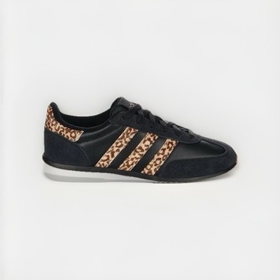 adidas Run 70s 2.0 Women s Low Top Lace-Up Sneakers Black Leopard Print Comfort