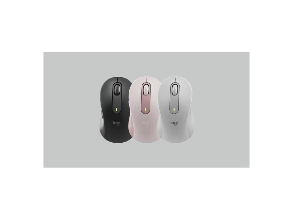 Logitech Signature M650 Mouse - Optical - Wireless - Bluetooth - Raw White - USB - Image 4 of 4