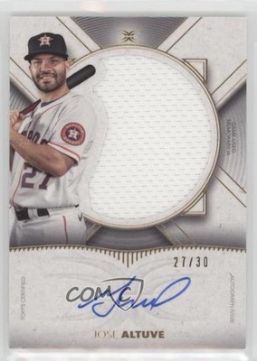 2021 Topps Definitive Collection Relic 27/30 Jose Altuve #ARC-JA Auto 09if