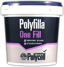 Polycell Polyfilla Trade One Fill 1 Litre, White