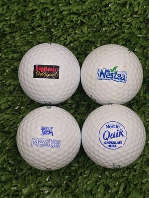 Lot of 4 * Lipton Nestle Food Advertising golf balls
