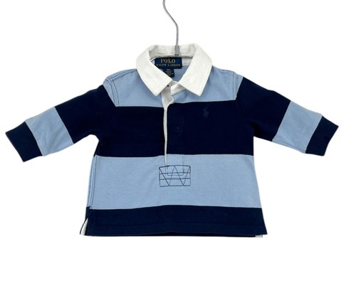 POLO RALPH LAUREN Rugby Shirt Pullover Jumper Top Kid's Boy's Size 3M