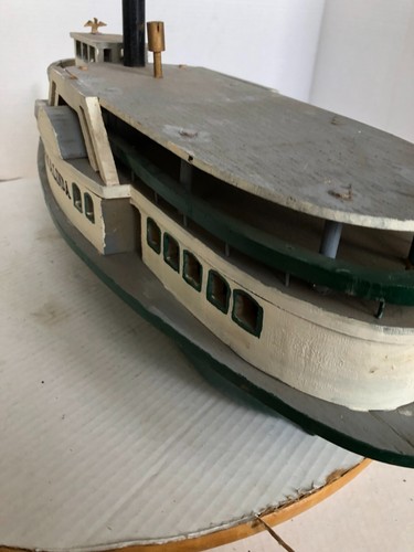 Vintage ONNalinda Wooden Model boat 24" long in great condition - Picture 8 of 19