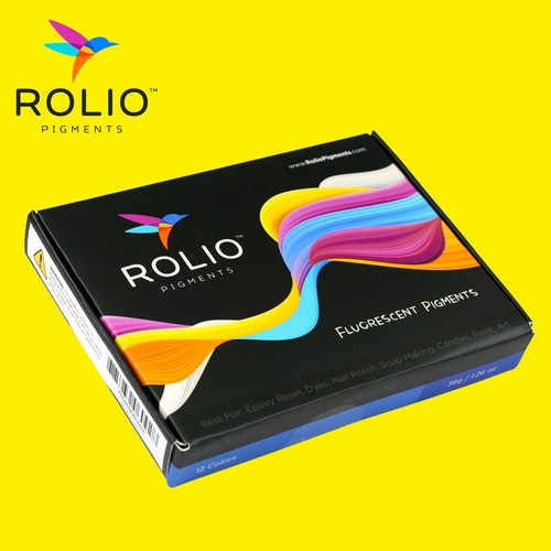 Rolio Fluorescent Powder - 12 Colors – Nail Polish, Slime, Candle, Epoxy Art - Picture 6 of 6