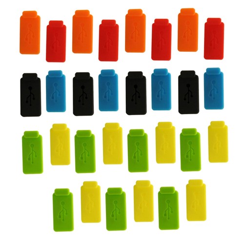 30pcs Silicone Plug USB Port Plug Charger Port Protector cell phone plug - 第 1/12 張圖片