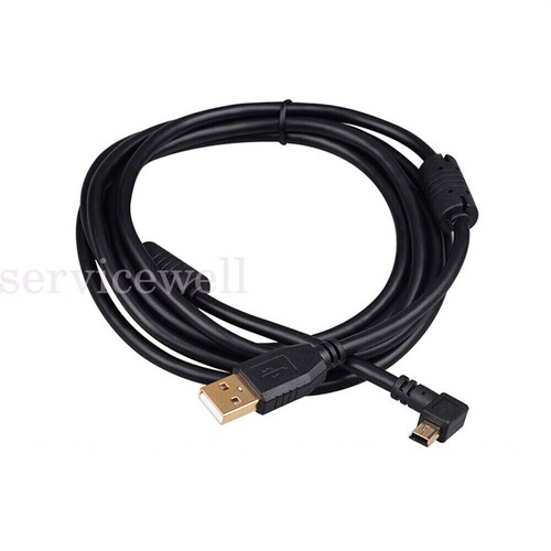 1.5M 3M USB 2.0 A to Mini B Right 5Pin 90 Angle Data Cable Adapter Charger Cord - Picture 8 of 19