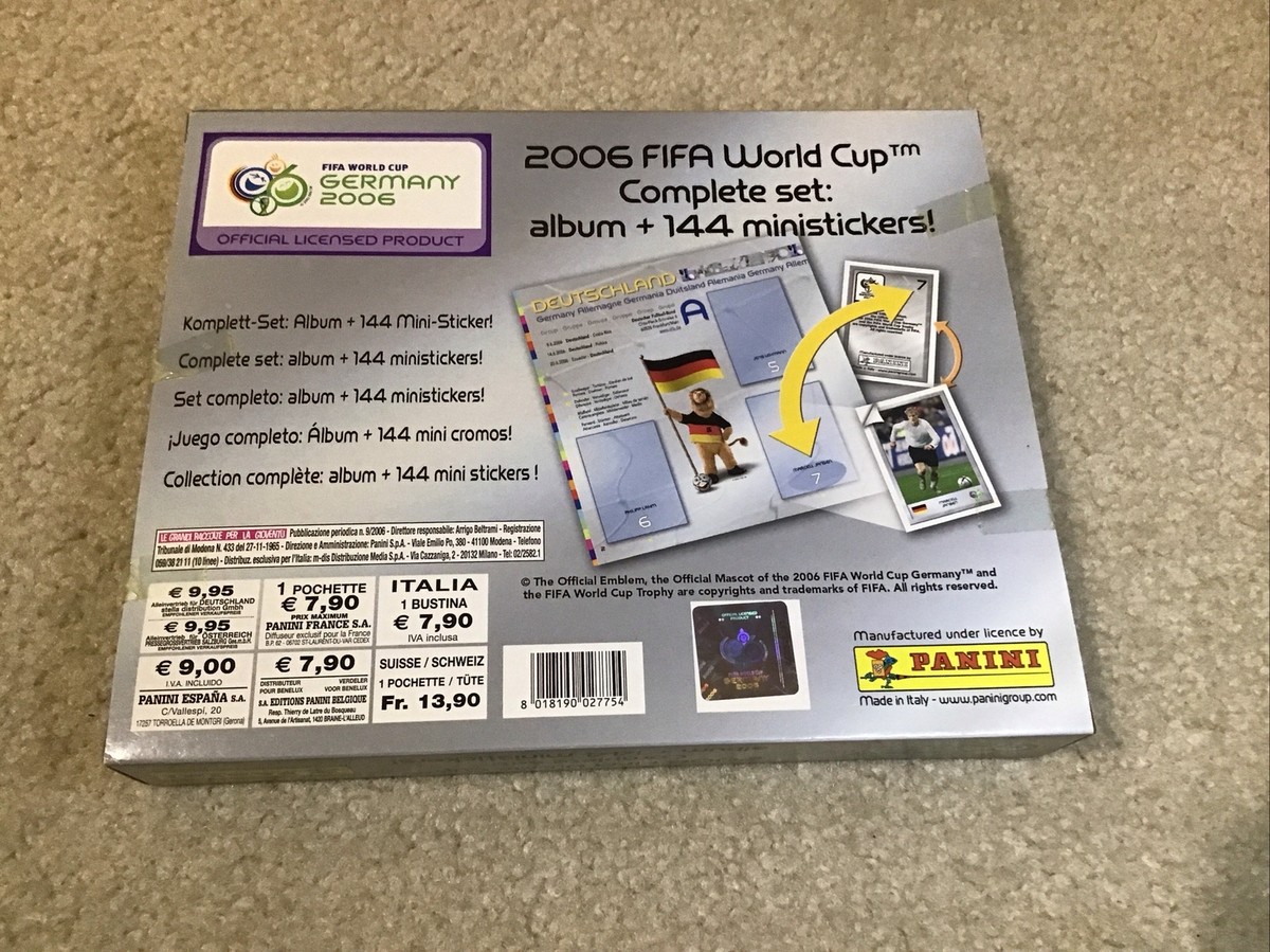 PANINI World Cup WC GERMANY 2006 - COMPLETE FACTORY SET-ALBUM +144