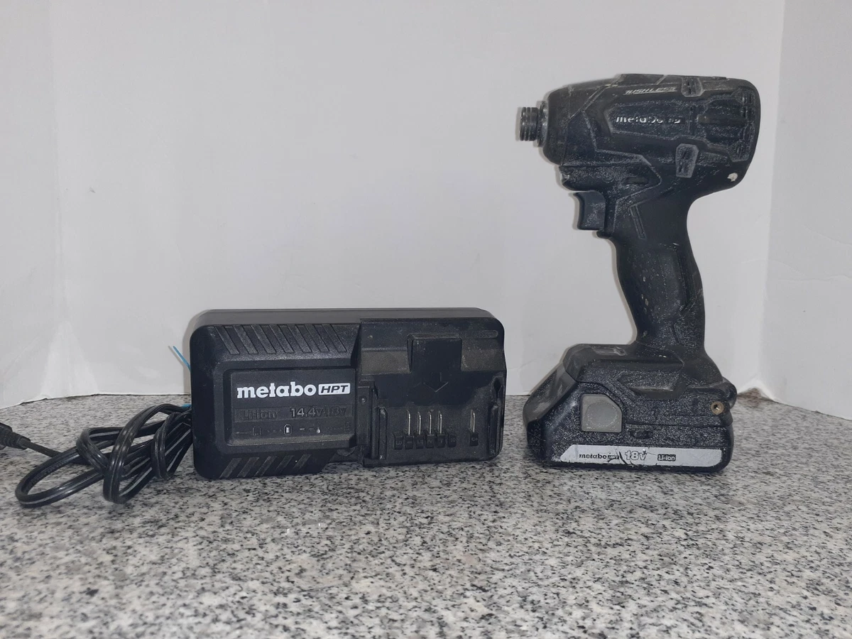 Metabo WH18DBFL2 18V Brushless Impact Driver Battery Charger a x
