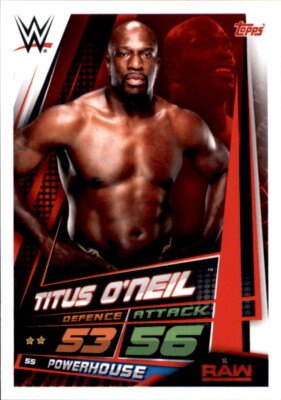 WWE Slam Attax 12 Universe Karte 55 - Titus O Neil - RAW