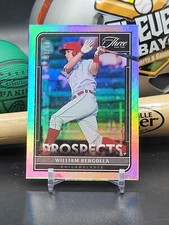 2022 Panini Three and Two Silver /15 William Bergolla #P-46 Phillies (DT)