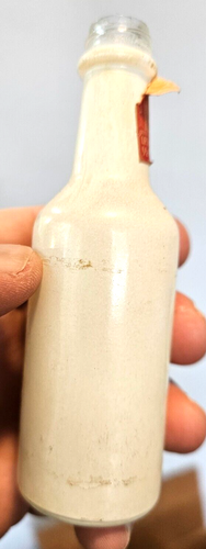 Botella vacía de licor COCORIBE 1/10 pinta ciega blanca con zumbido - Imagen 2 de 4