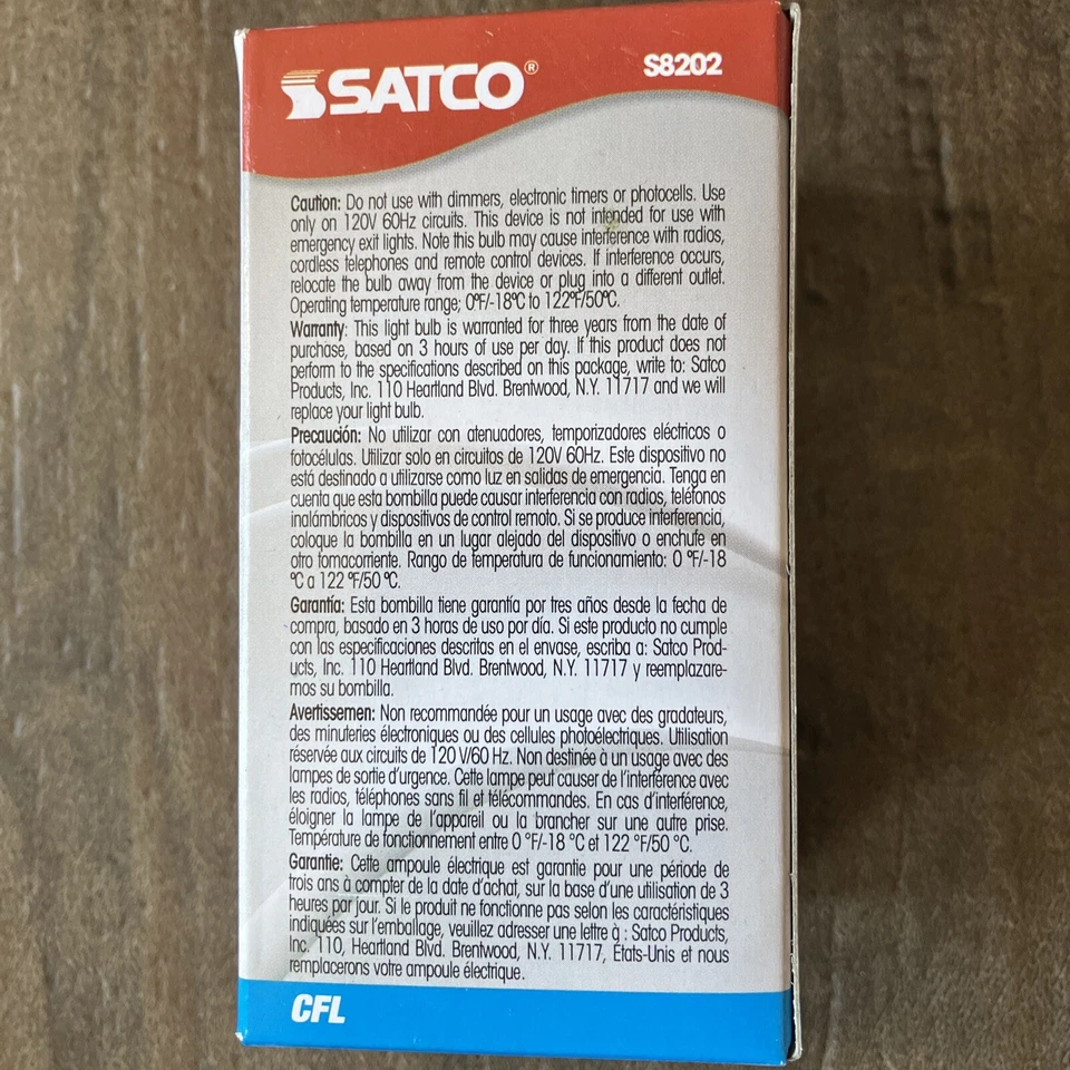 SATCO S8202 12 Count 120V GU24 Twist Lock 11 WATT MINI SPIRAL 2700K Soft White - Image 4 of 4