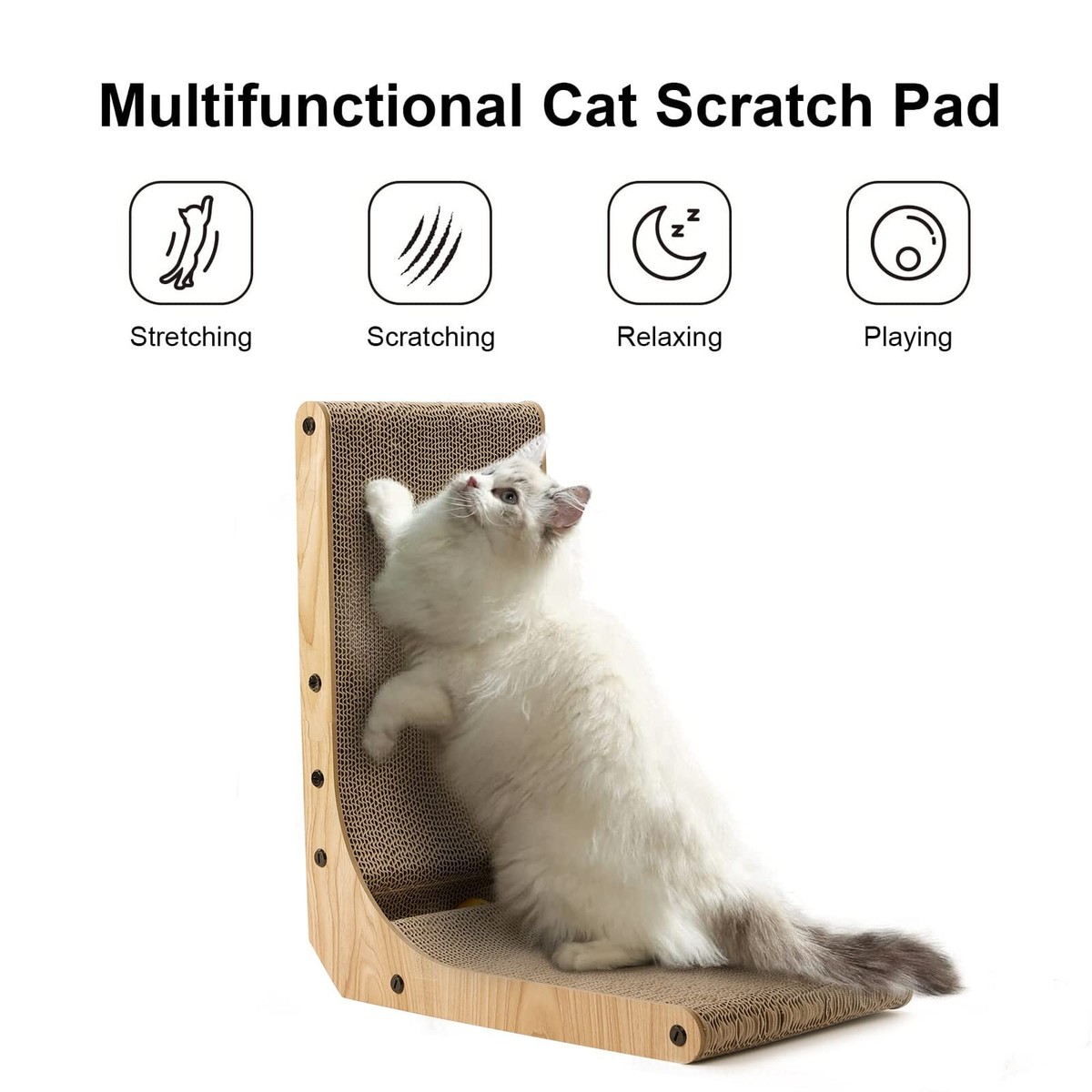 Sisal Cat Scratcher EHEYCIGA Cardboard Cat Scratcher For Indoor