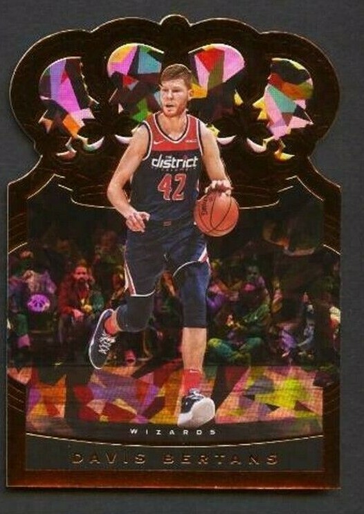 Davis Bertans 2020-21 Panini Crown Royale Bronze Ice Cracked REFRACTOR#64!Wizard