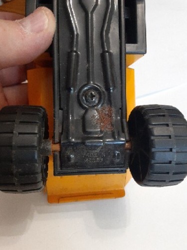 VINTAGE BUDDY L TRUCK YELLOW CONSTRUCTION CO Toy 1979 MACAU. R. - Picture 7 of 10