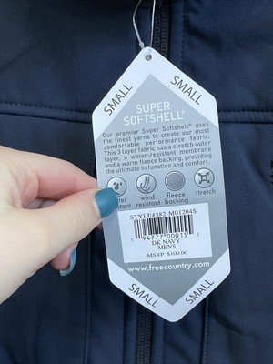 mens navy softshell jacket