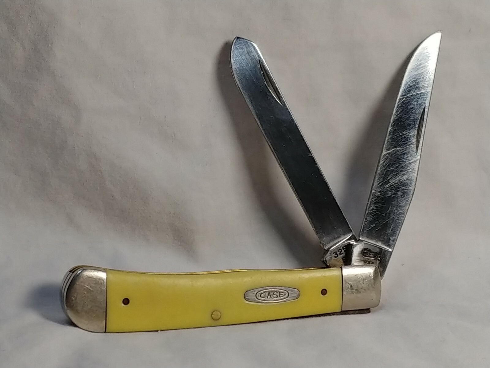 Case XX 3254 SS Yellow Trapper 2 Blade Pocket Knife eBay