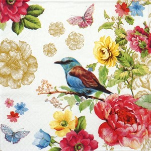 Détails Sur 4x Serviettes En Papier Oiseau De Paradis Pour Fête Decoupis Afficher Le Titre Dorigine