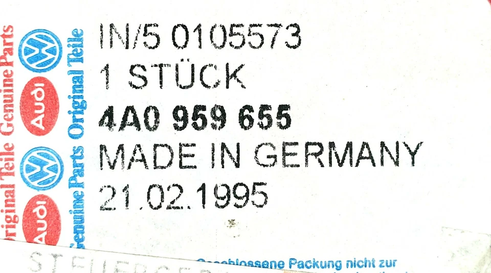 Volkswagen Originale 4A0959655 Centralina Airbag ECU Audi 80 90 100 Coupe (C4) - Immagine 2 di 4