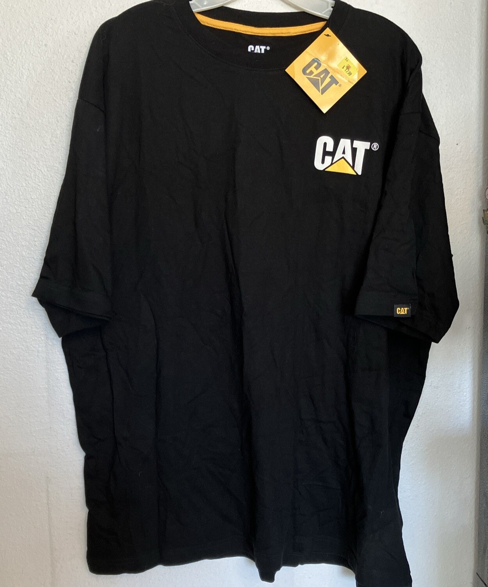 Caterpillar CAT T-Shirt Trademark Mens Casual Fashion Work Wear