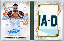 2022-23 Topps Overtime Elite Inception NATHAN MISSIA-DIO Booklet AUTO Patch 2/5