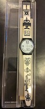 SWATCH STANDARDS 1995 - GB163 - BLACK LETTER - NEW. NEED BATERY