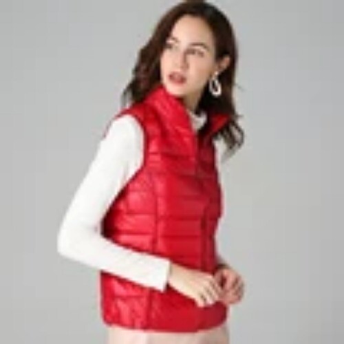 Damen Daunenweste ultraleicht dünn ärmellos Jacke Tops weiblich tragbar Oberbekleidung - Bild 11 von 31