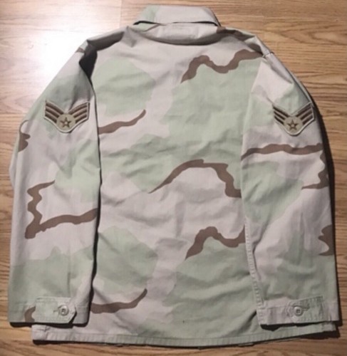 Vintage M65 Replica Desert Camo Canvas Military Jacket All Cotton Button Up Gr. M - Bild 2 von 12