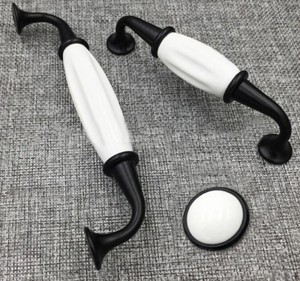 Kitchen Cabinet Handles Drawer Door Porcelain Cupboard Pulls Knob