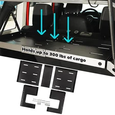 Interior Rear Cargo Basket Rack Luggage Storage for Jeep Wrangler JK JL 4-Door